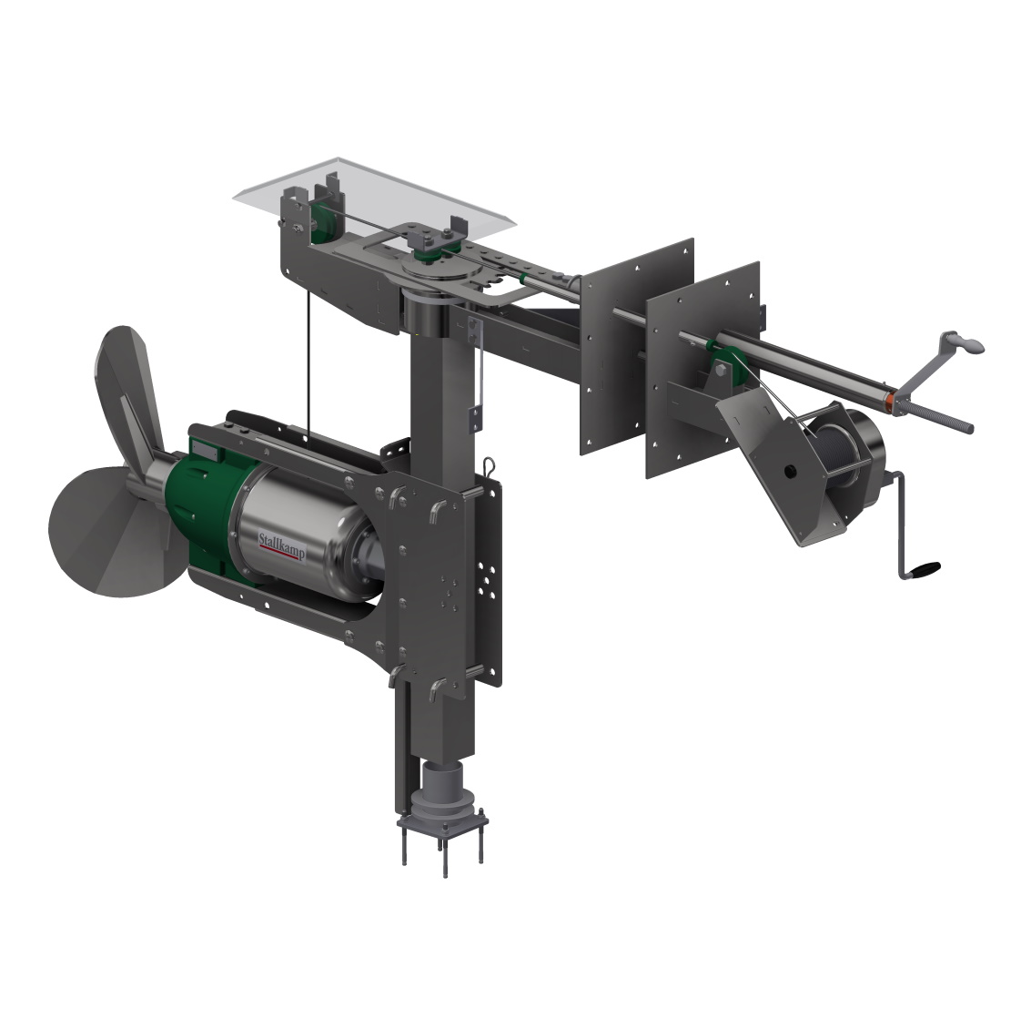 Güllemixer TMR 3 mit gasdichte Wandbetätigung