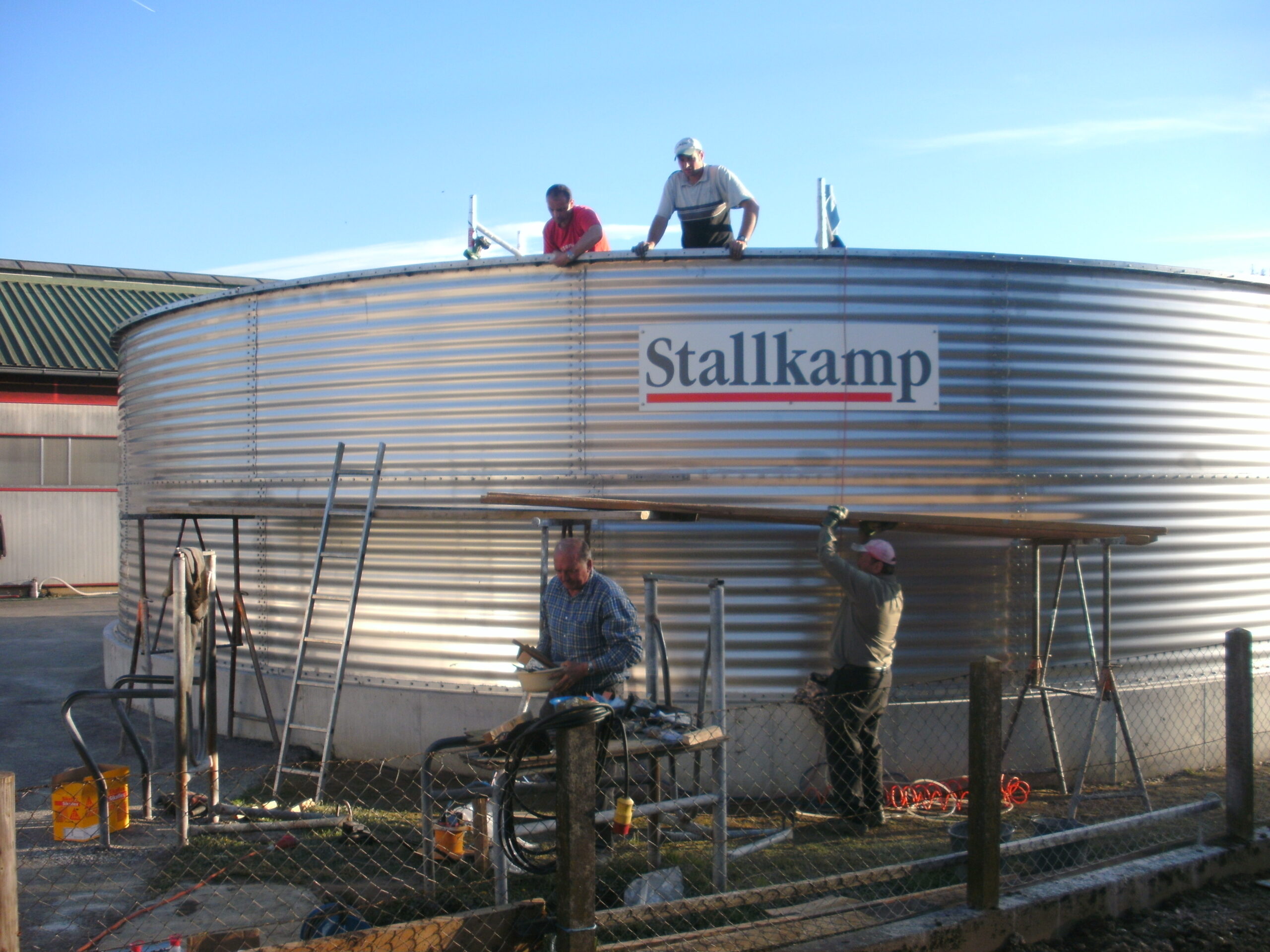 Erweiterung Güllelager aus Beton