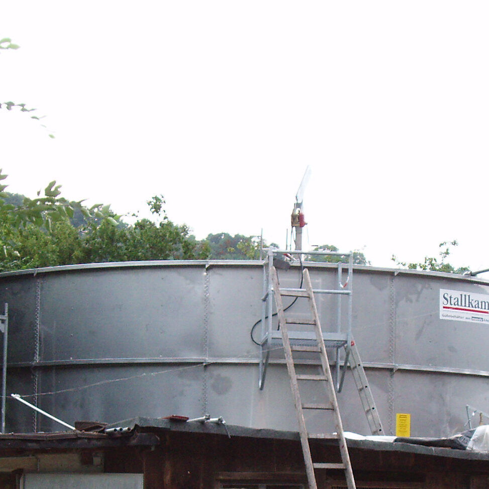 Aufstockung eines Güllelagers