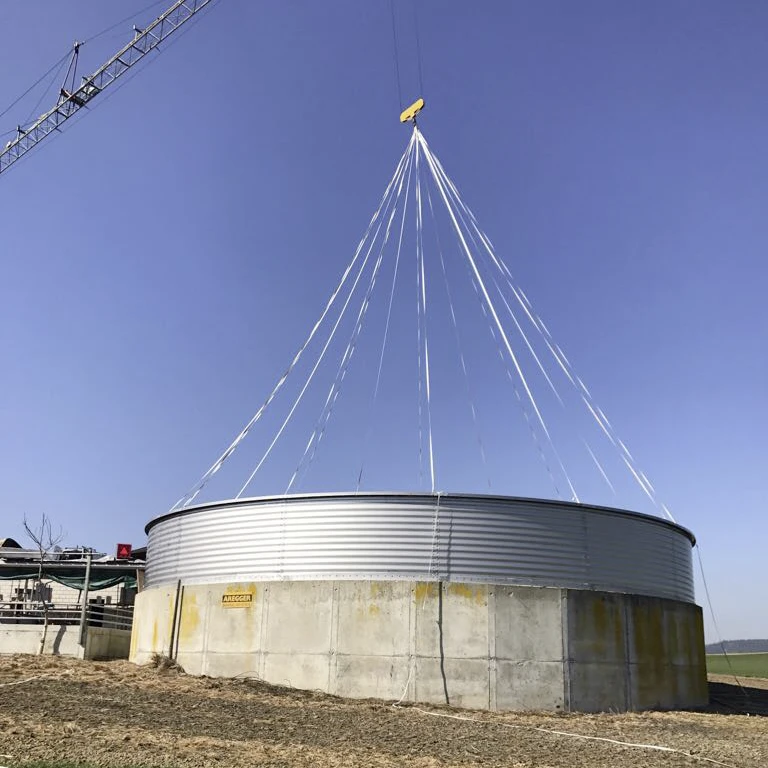 Aufstockung auf Güllesilo aus Beton