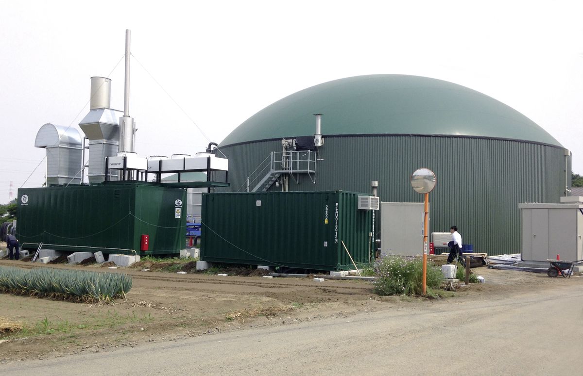 Biogaskomponenten in Japan
