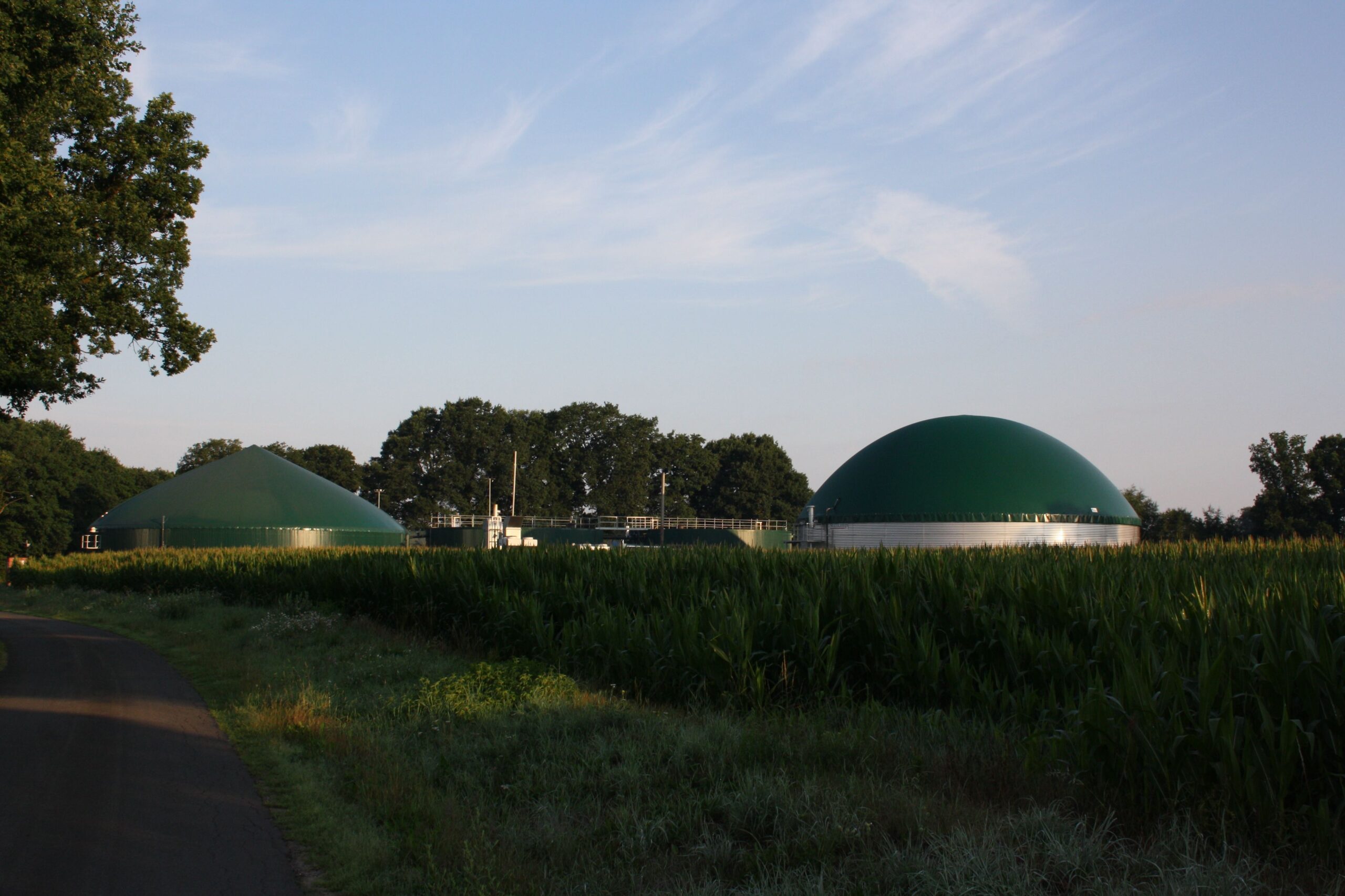 Doppelmembrandach auf einem V4A Behälter