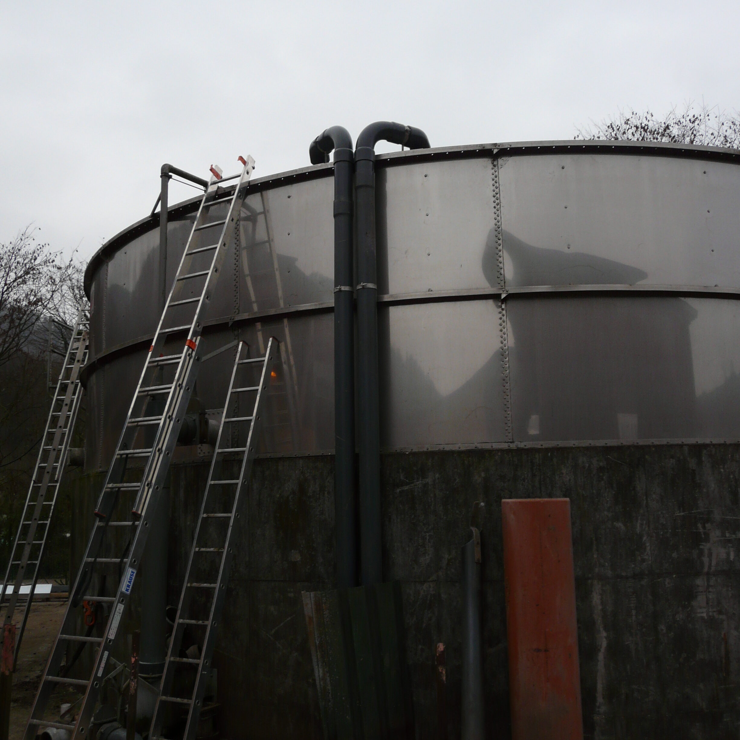 Aufstockung eines Güllelagers