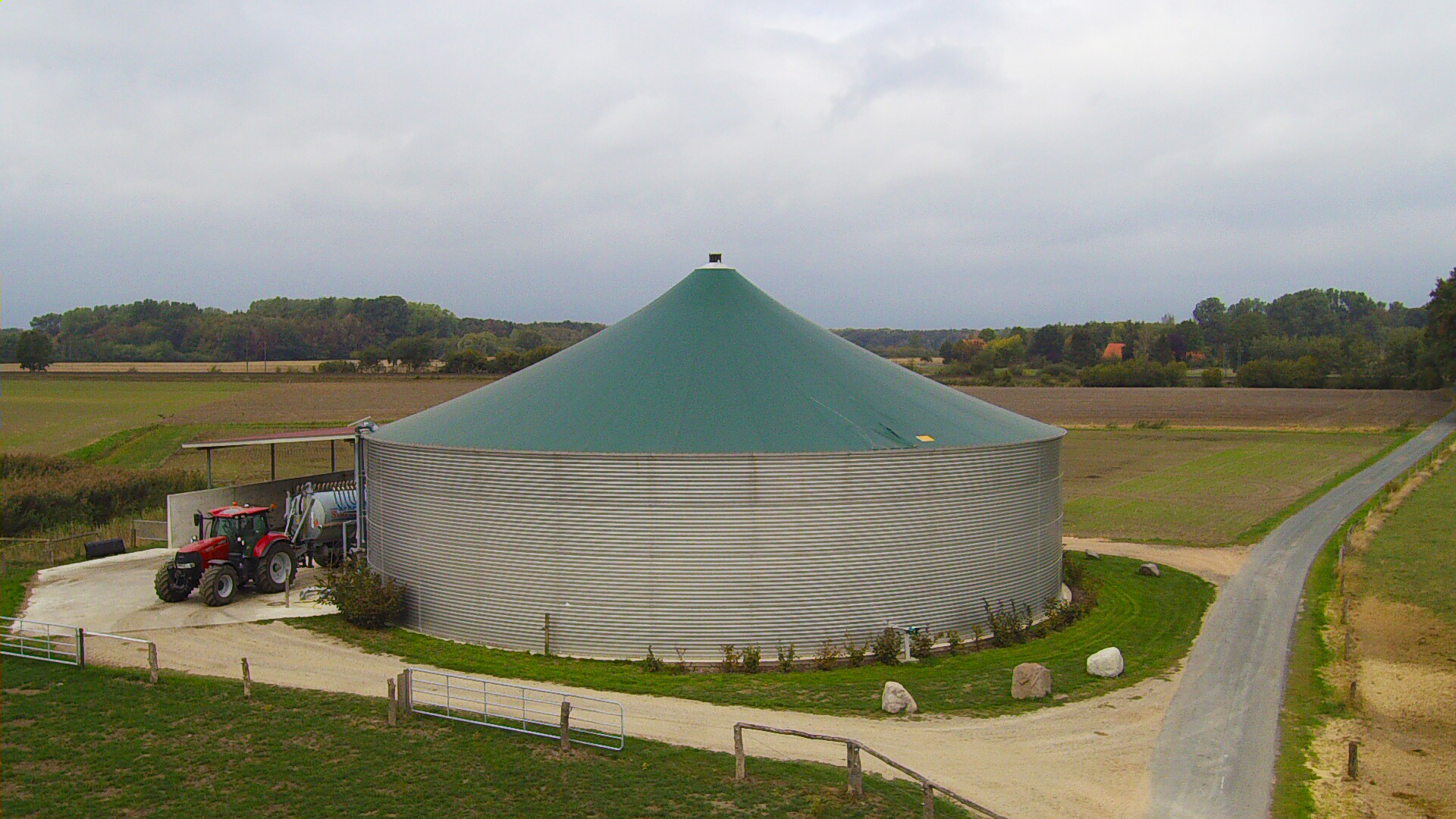 Güllesilo mit Gülle-Separator