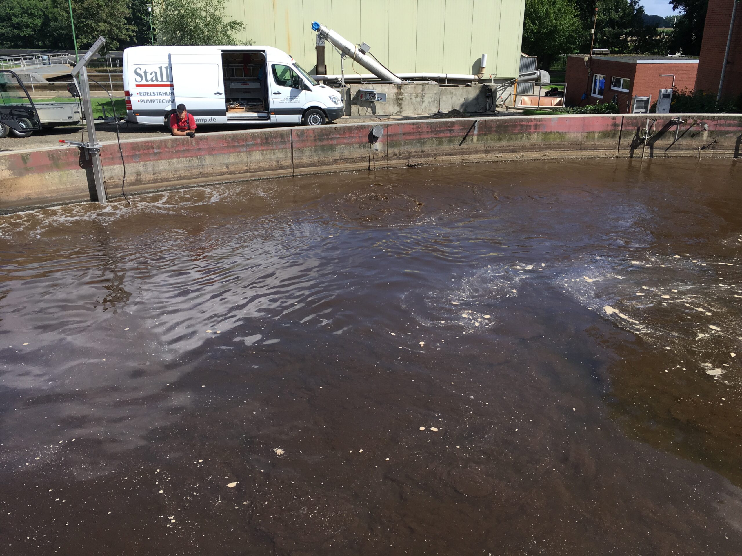 Rührwerkstechnik im Klärwerk
