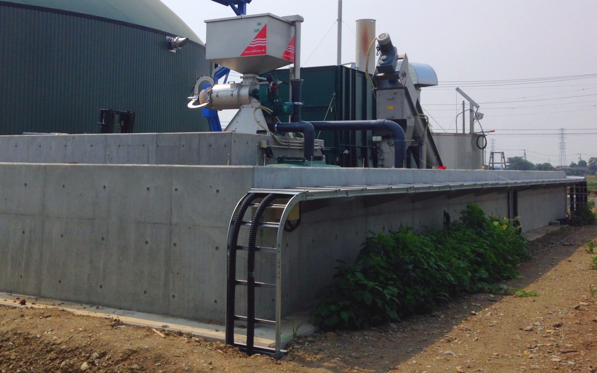 Biogaskomponenten in Japan