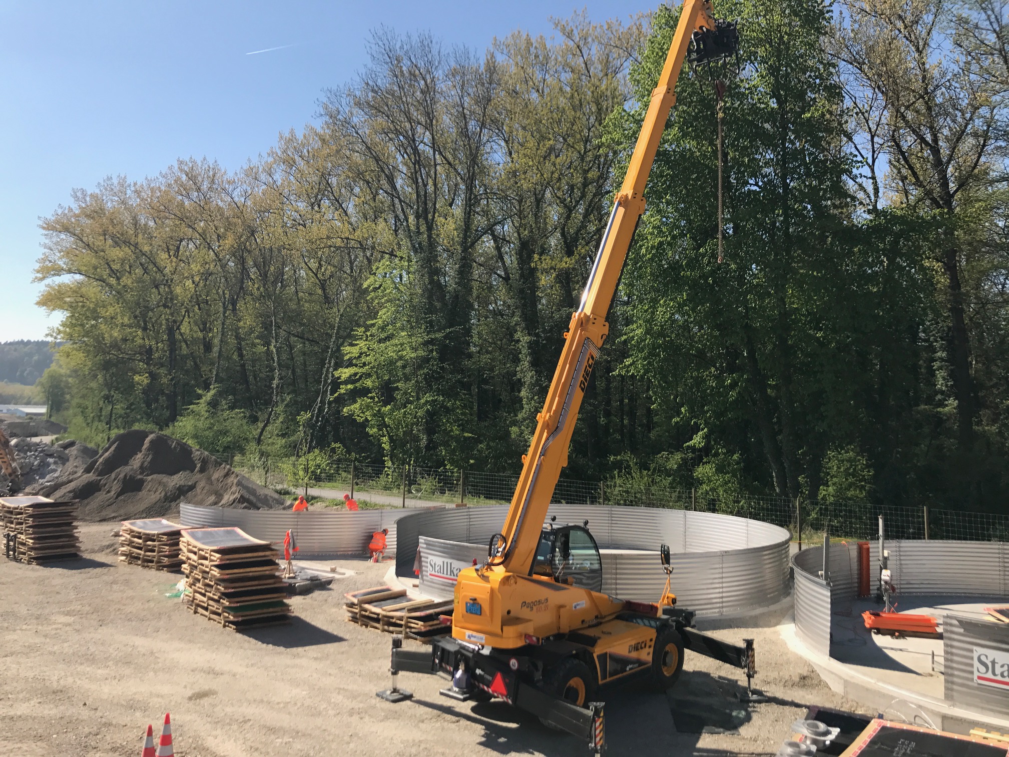 Lagerbehälter für Tunnelbau
