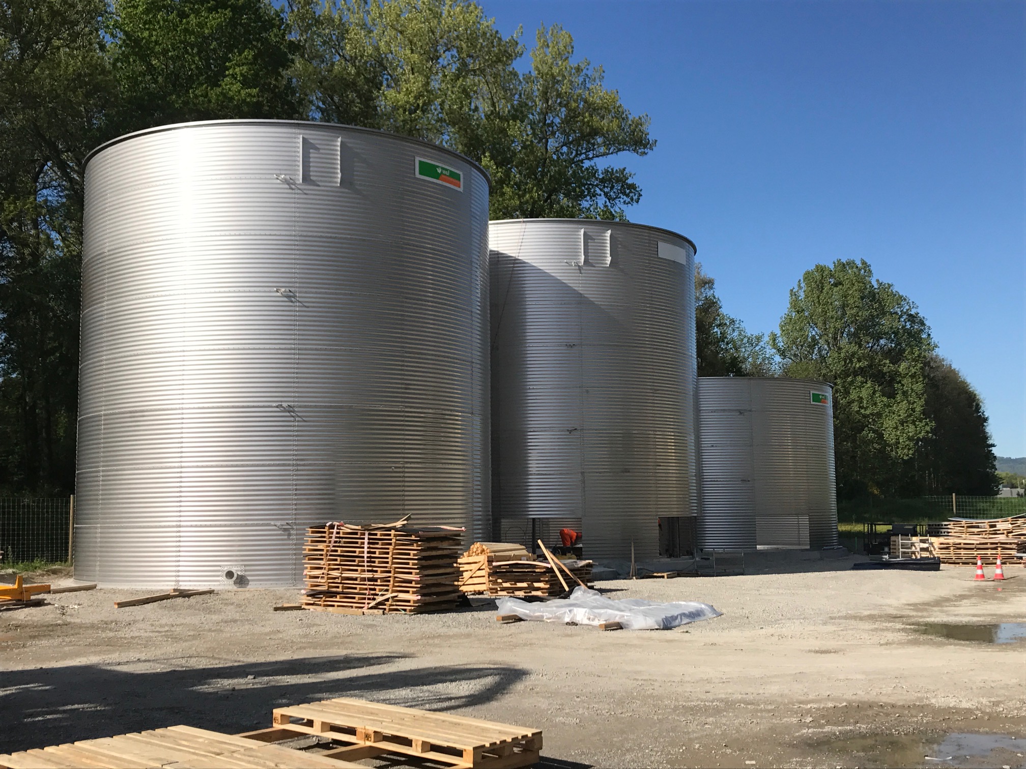 Lagerbehälter für Tunnelbau