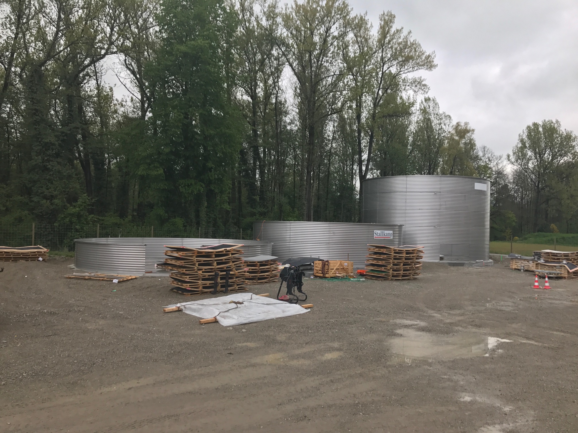 Lagerbehälter für Tunnelbau