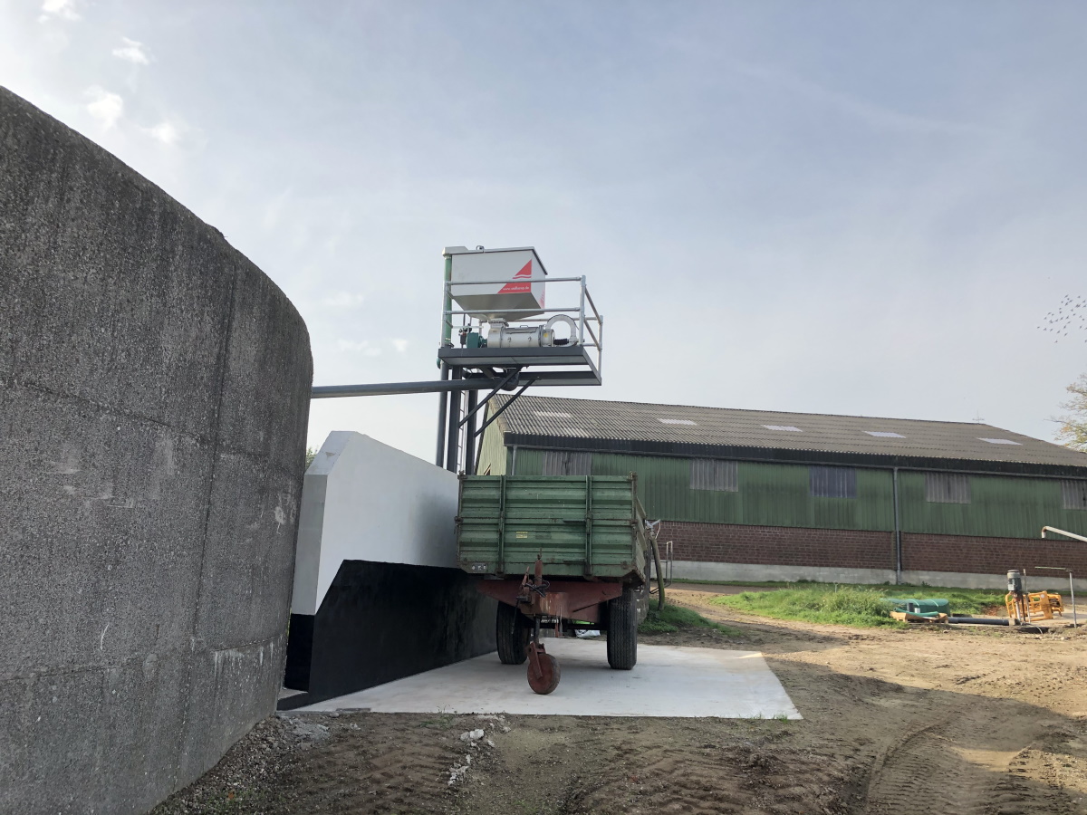 Gülleseparation mit Pressschnecke