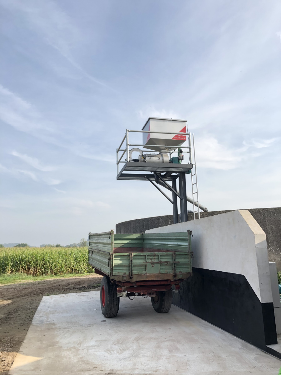 Gülleseparation mit Pressschnecke