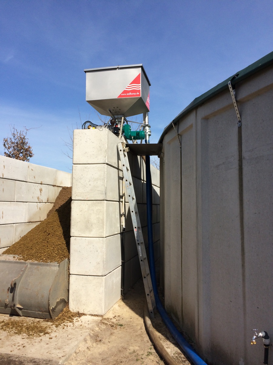 Gülleseparator leistet 7-10 m³ Durchsatz