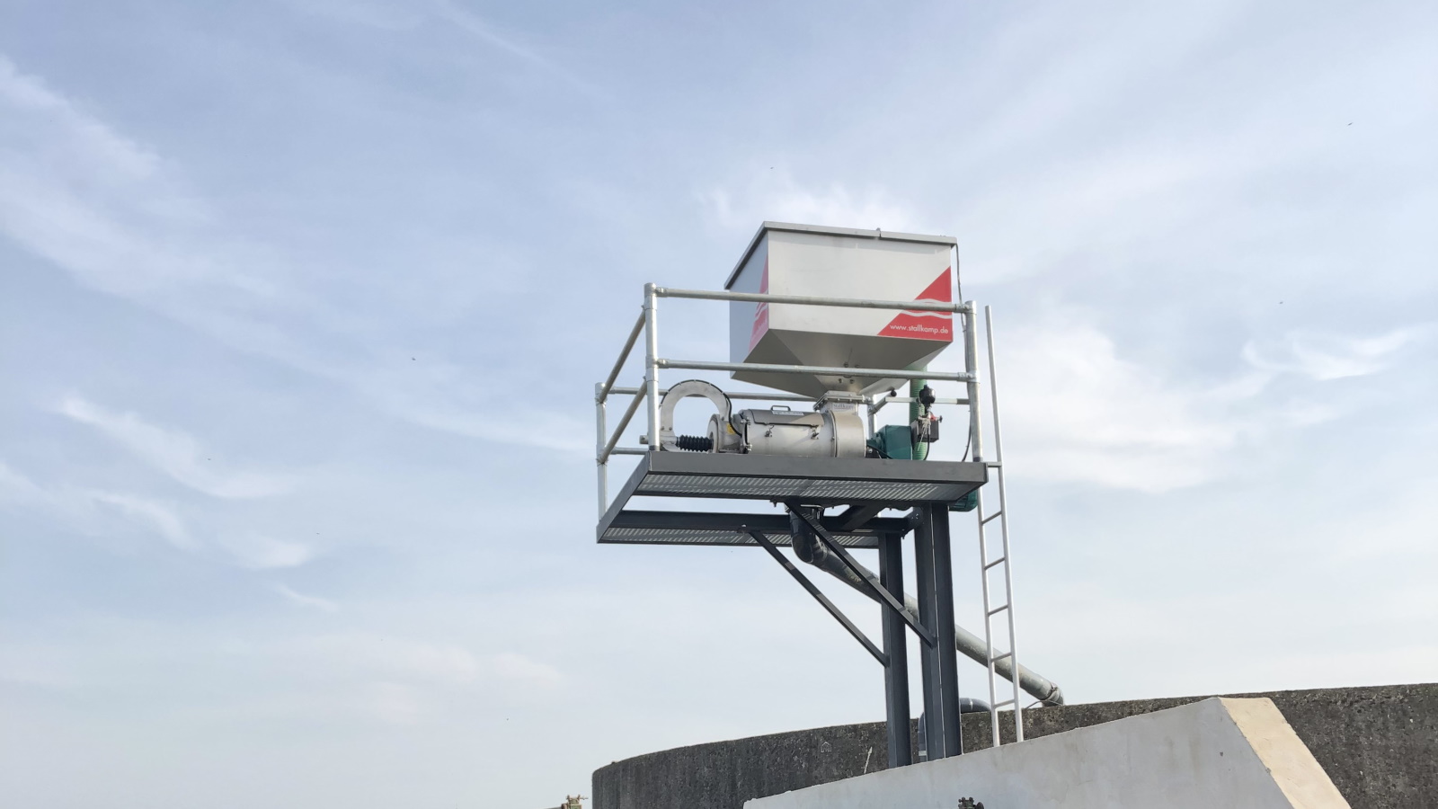 Gülleseparation mit Pressschnecke