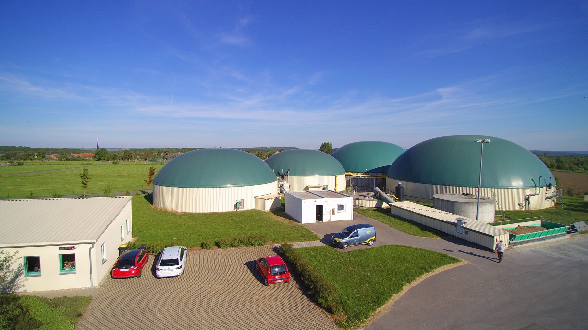 Biogasrührwerk im Fermenter und Gärrestlager