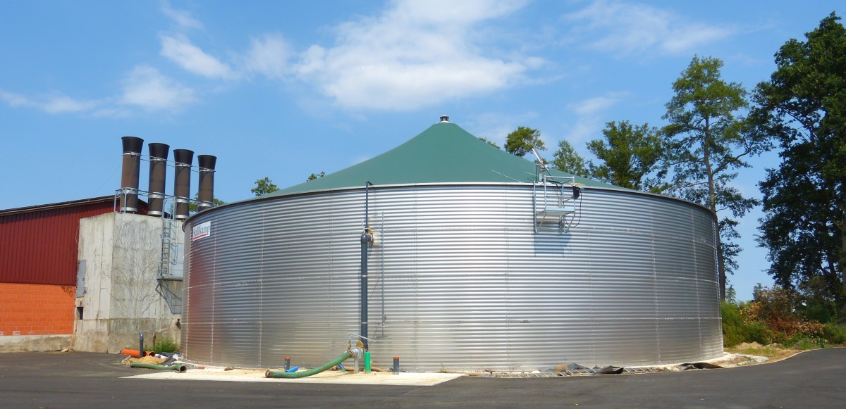 Güllelagerbehälter aus Edelstahl