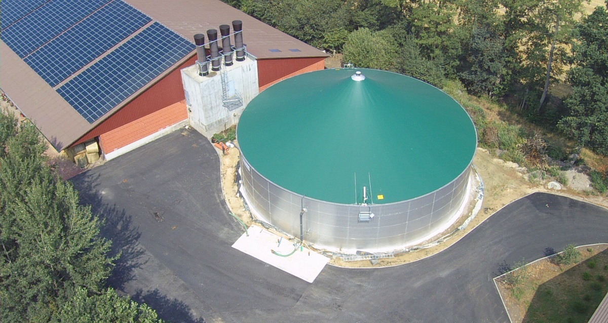 Güllelagerbehälter aus Edelstahl